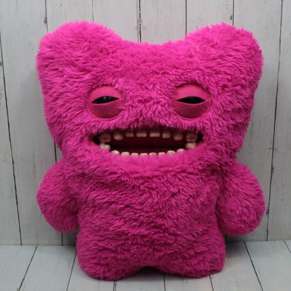 Zuru Fuggler BIG FUGG XL 18β Ugly Monster M. Buttons Pink Plush Stuffed Toy